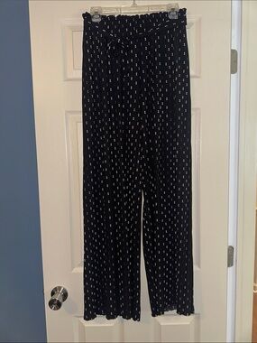 New Mix flowy wide leg paper bag pants